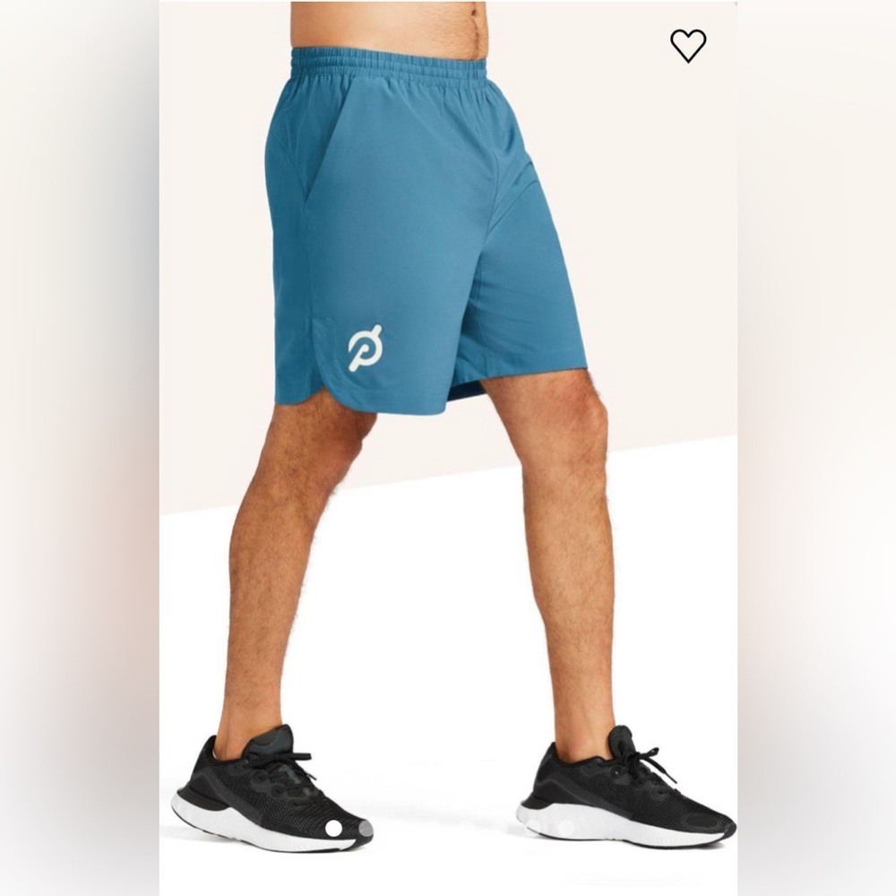Peloton Mens Speed‎ 8" Unlined Resistance Short sz L teal